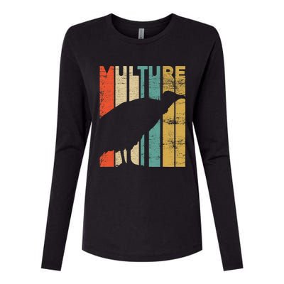 Retro Vulture Womens Cotton Relaxed Long Sleeve T-Shirt