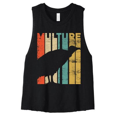 Retro Vulture Women's Racerback Cropped Tank