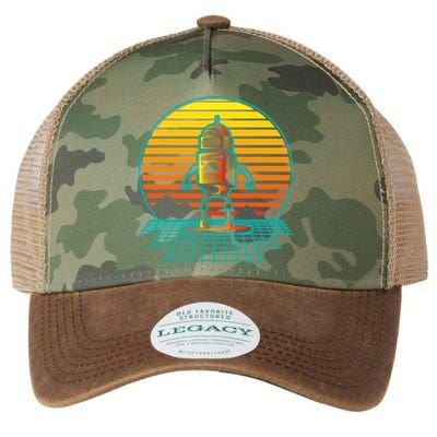 Retro Vintage Robot Robots Robotics Engineer Engineering Legacy Tie Dye Trucker Hat
