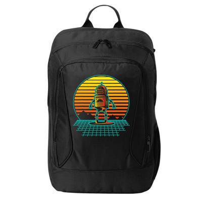 Retro Vintage Robot Robots Robotics Engineer Engineering City Backpack
