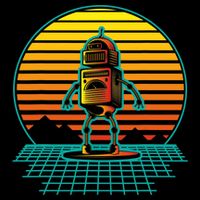 Retro Vintage Robot Robots Robotics Engineer Engineering Backpack