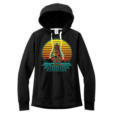 Retro Vintage Robot Robots Robotics Engineer Engineering Women's Fleece Hoodie