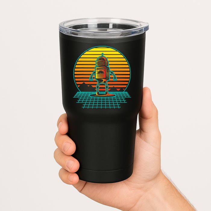 Retro Vintage Robot Robots Robotics Engineer Engineering Tumbler
