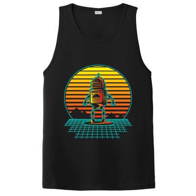 Retro Vintage Robot Robots Robotics Engineer Engineering PosiCharge Competitor Tank