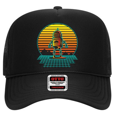 Retro Vintage Robot Robots Robotics Engineer Engineering Trucker Hat