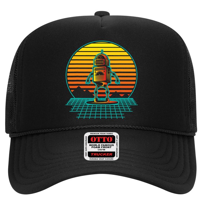 Retro Vintage Robot Robots Robotics Engineer Engineering Trucker Hat