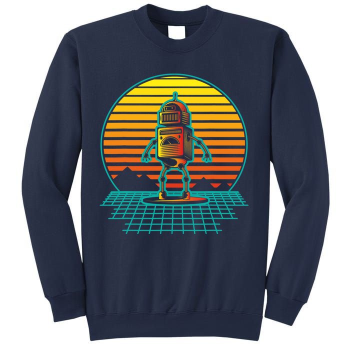 Retro Vintage Robot Robots Robotics Engineer Engineering Sweatshirt