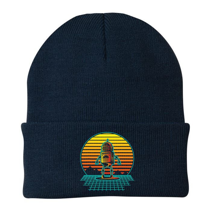Retro Vintage Robot Robots Robotics Engineer Engineering Beanie