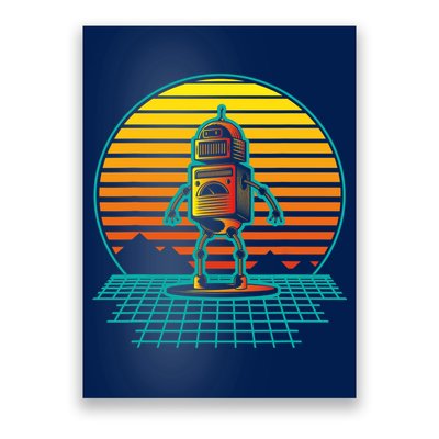 Retro Vintage Robot Robots Robotics Engineer Engineering Poster