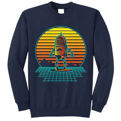 Retro Vintage Robot Robots Robotics Engineer Engineering Tall Sweatshirt
