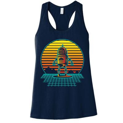 Retro Vintage Robot Robots Robotics Engineer Engineering Womens Tank Top
