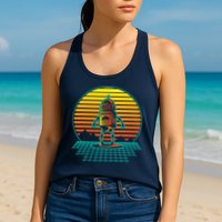 Retro Vintage Robot Robots Robotics Engineer Engineering Womens Tank Top