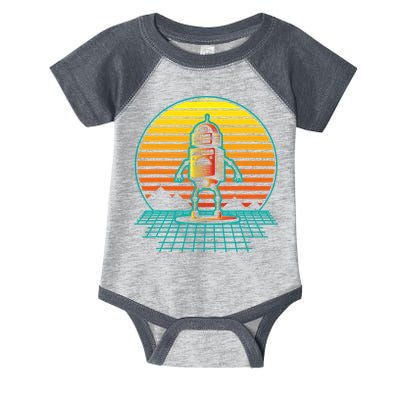 Retro Vintage Robot Robots Robotics Engineer Engineering Infant Baby Jersey Bodysuit