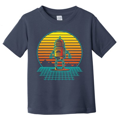 Retro Vintage Robot Robots Robotics Engineer Engineering Toddler T-Shirt