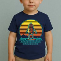 Retro Vintage Robot Robots Robotics Engineer Engineering Toddler T-Shirt