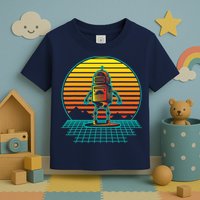Retro Vintage Robot Robots Robotics Engineer Engineering Toddler T-Shirt