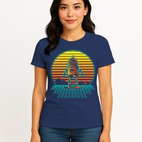 Retro Vintage Robot Robots Robotics Engineer Engineering Womens T-Shirt