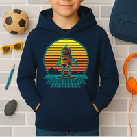 Retro Vintage Robot Robots Robotics Engineer Engineering Kids Hoodie