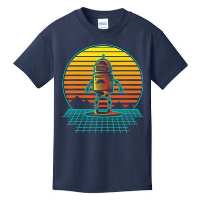 Retro Vintage Robot Robots Robotics Engineer Engineering Kids T-Shirt