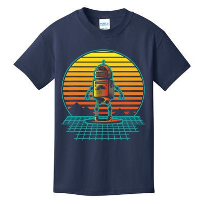 Retro Vintage Robot Robots Robotics Engineer Engineering Kids T-Shirt