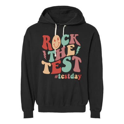 Retro Vintage Rock The Test #Testday Garment-Dyed Fleece Hoodie
