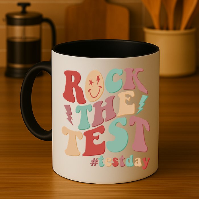 Retro Vintage Rock The Test #Testday Mug