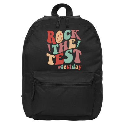 Retro Vintage Rock The Test #Testday 16 in Basic Backpack