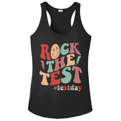 Retro Vintage Rock The Test #Testday Ladies PosiCharge Competitor Racerback Tank
