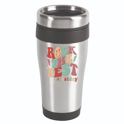Retro Vintage Rock The Test #Testday 16oz Travel Tumbler