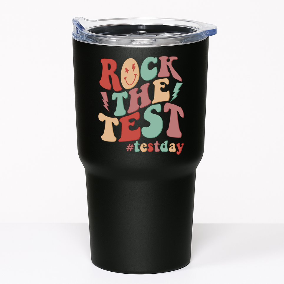 Retro Vintage Rock The Test #Testday Tumbler
