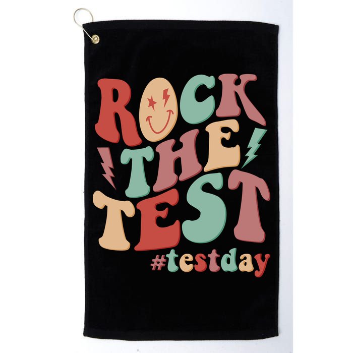 Retro Vintage Rock The Test #Testday Golf Towel
