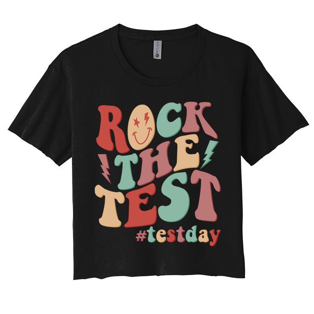 Retro Vintage Rock The Test #Testday Crop Top