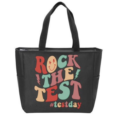Retro Vintage Rock The Test #Testday Zip Tote Bag