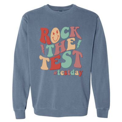 Retro Vintage Rock The Test #Testday Garment-Dyed Sweatshirt