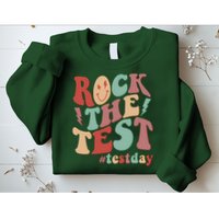 Retro Vintage Rock The Test #Testday Sweatshirt