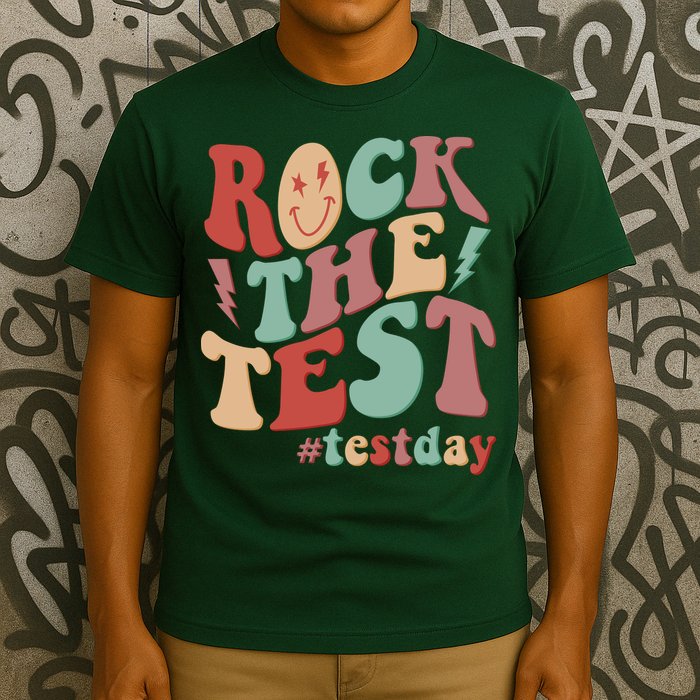 Retro Vintage Rock The Test #Testday T-Shirt