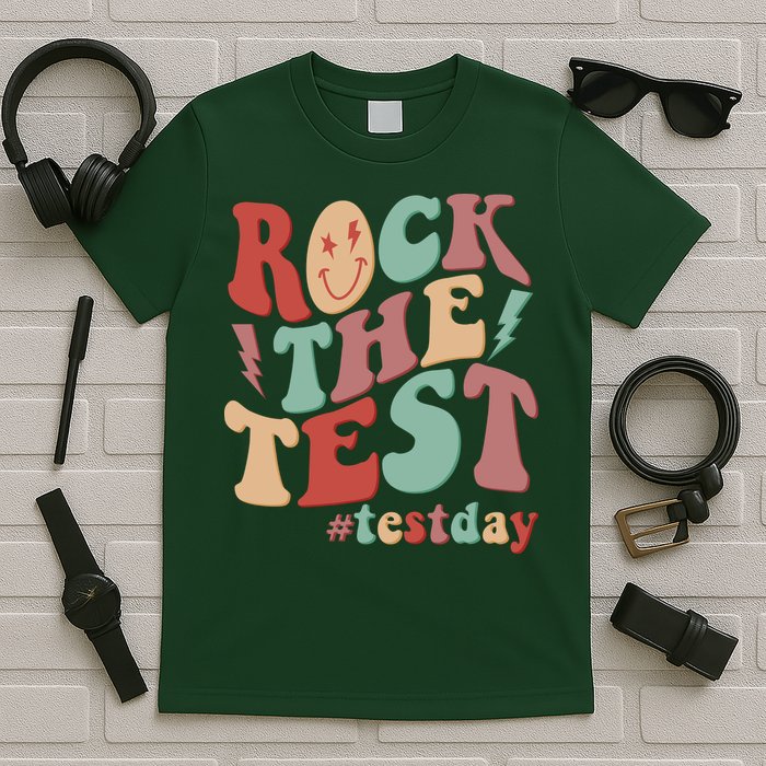 Retro Vintage Rock The Test #Testday T-Shirt
