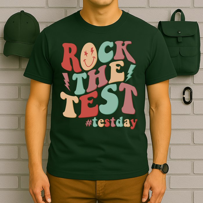 Retro Vintage Rock The Test #Testday T-Shirt