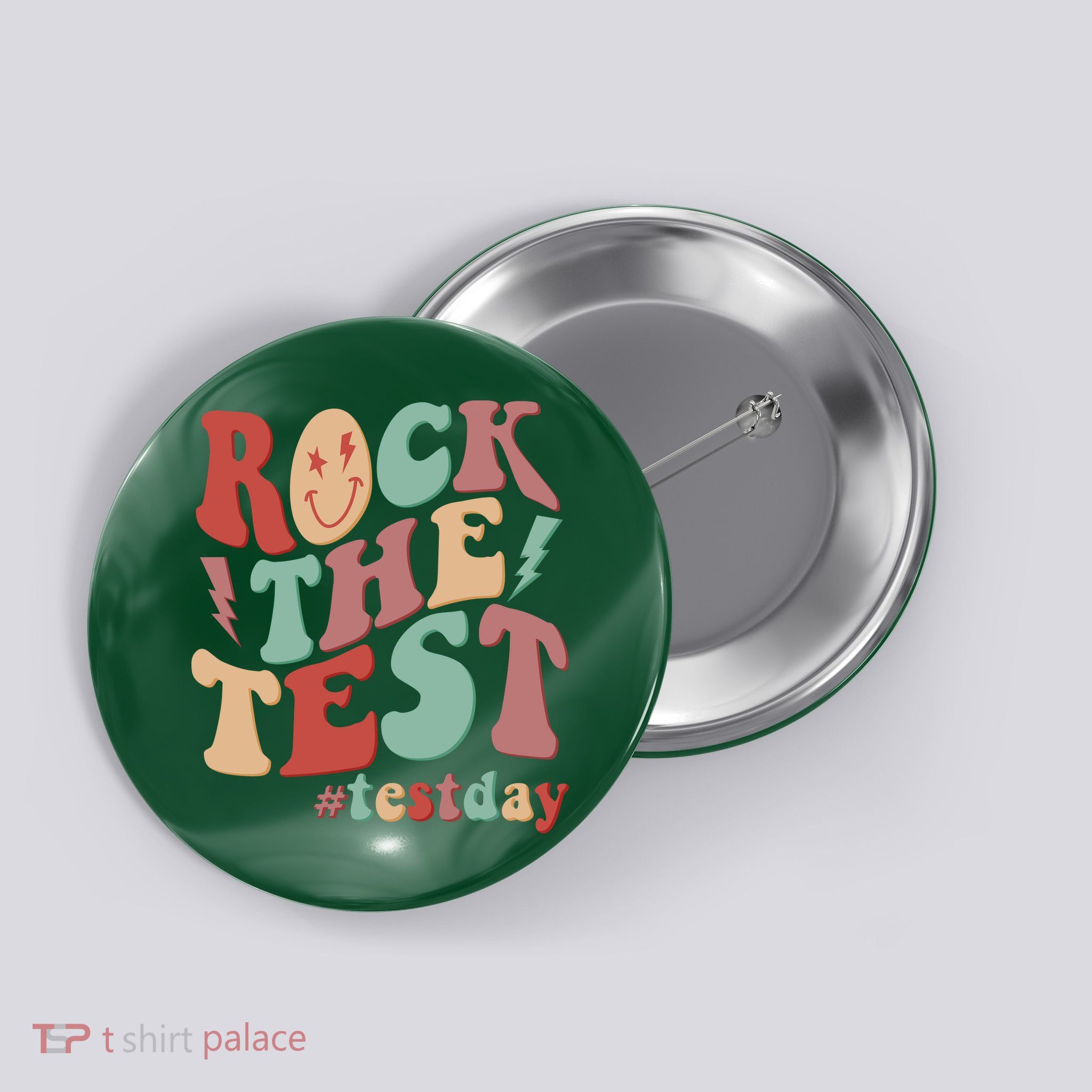 Retro Vintage Rock The Test #Testday Button