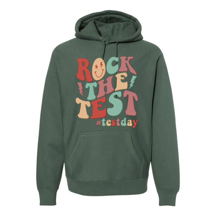 Retro Vintage Rock The Test #Testday Premium Hoodie