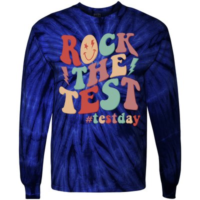 Retro Vintage Rock The Test #Testday Tie-Dye Long Sleeve Shirt