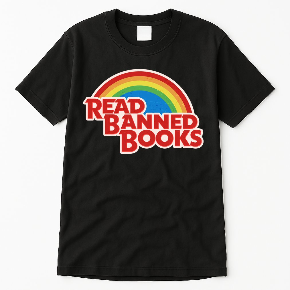 Retro Vintage Read Banned Books Tall T-Shirt