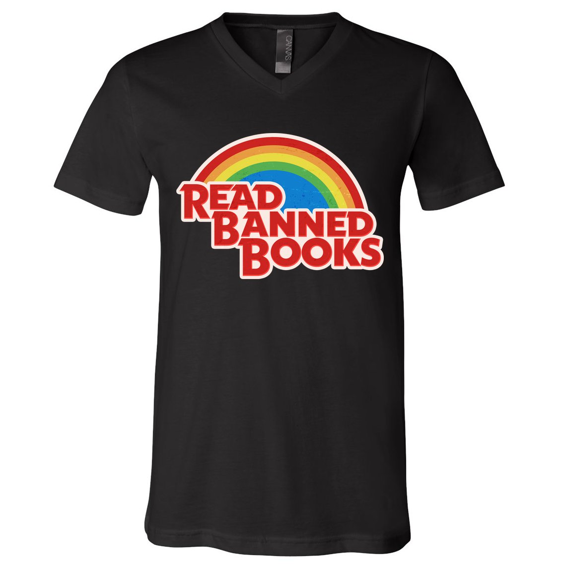 Retro Vintage Read Banned Books V-Neck T-Shirt