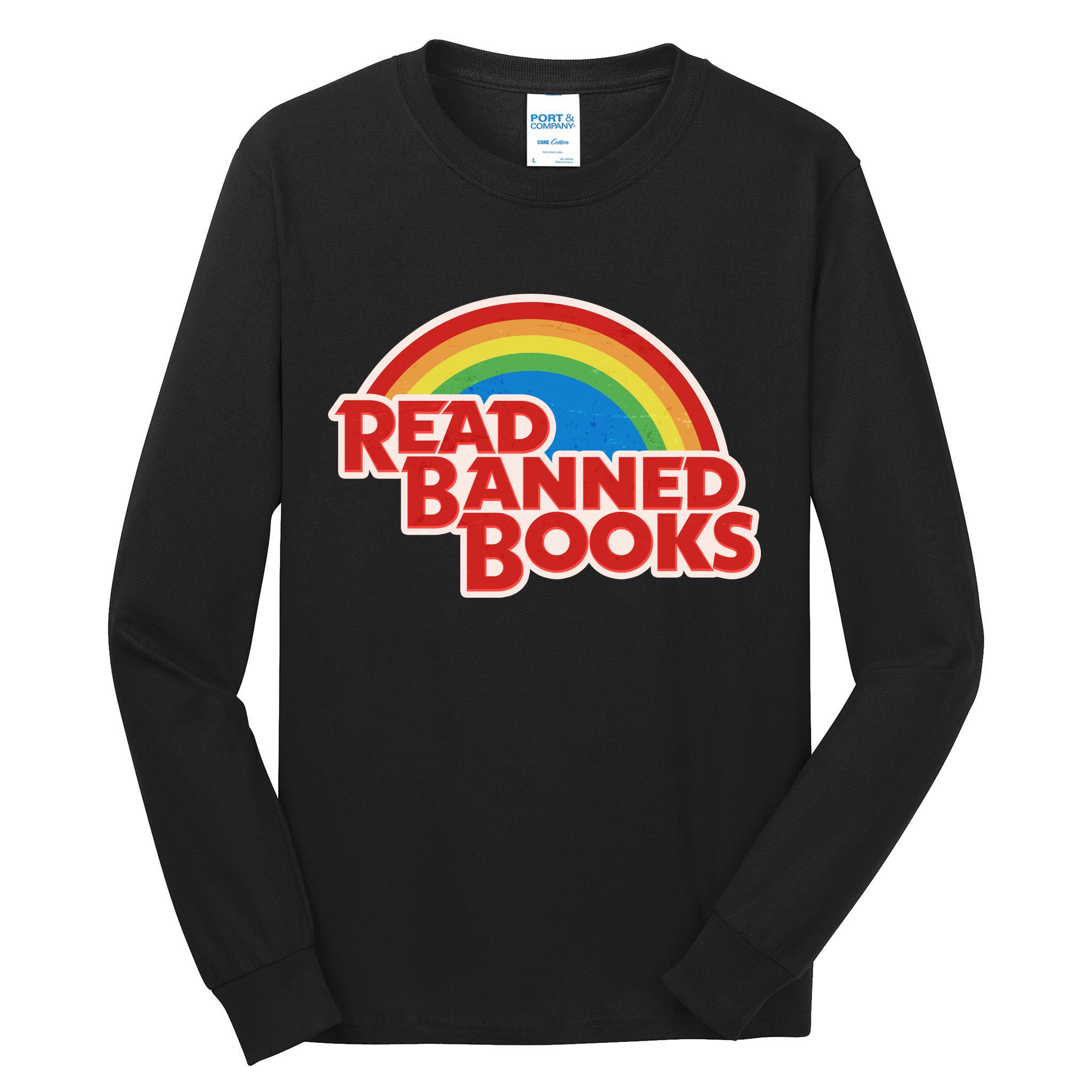 Retro Vintage Read Banned Books Tall Long Sleeve T-Shirt