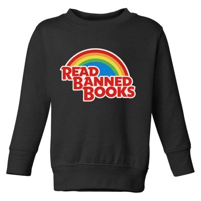 Retro Vintage Read Banned Books Toddler Sweatshirt