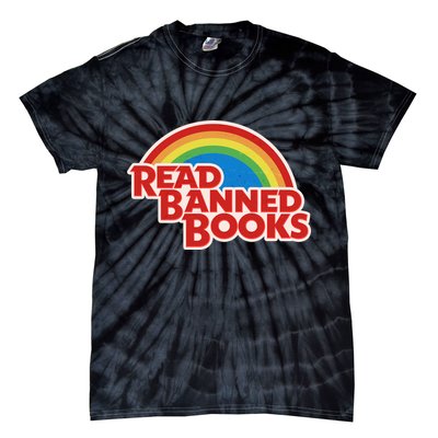 Retro Vintage Read Banned Books Tie-Dye T-Shirt