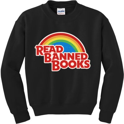 Retro Vintage Read Banned Books Kids Sweatshirt