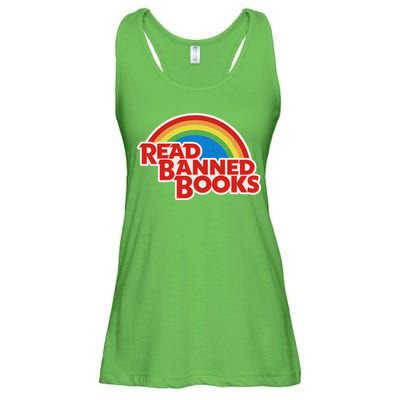 Retro Vintage Read Banned Books Ladies Essential Flowy Tank