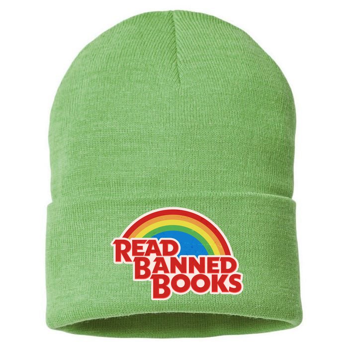 Retro Vintage Read Banned Books Sustainable Knit Beanie