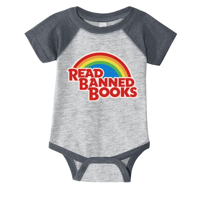 Retro Vintage Read Banned Books Infant Baby Jersey Bodysuit
